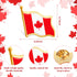 Canada Flag Souvenirs Pin, Canadian National Flag Lapel Pin, Patriotic Maple Leaf Badge Canada flag Pin